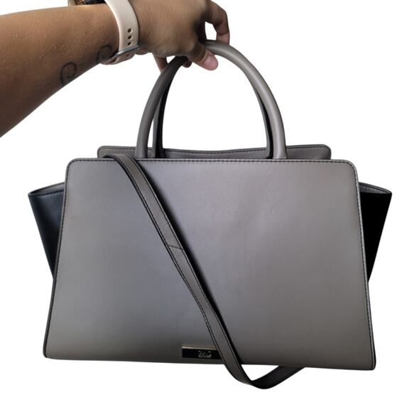 Zac Posen Color Block Eartha Iconic Satchel Handbag Office Siren Minimalist - Picture 1 of 4